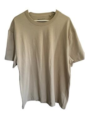 Paper Denim & Cloth Crewneck Short Sleeve Tee in Beige Earthcore Size L